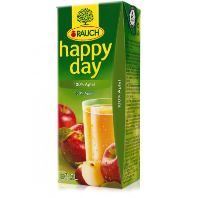 Happy day jablko 100% 0,2l